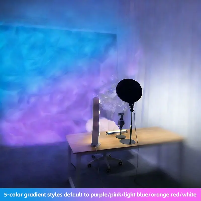 Hochwertiger dynamischer Wasserwellenprojektor, Ambiente-Licht für TikTok Live Dancing Singing Wall Decor Hintergrundlampe