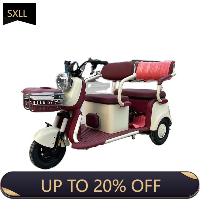 

SXLL Adult passenger electric tricycle mini electric car pick-up and drop-off children cargo vehicle