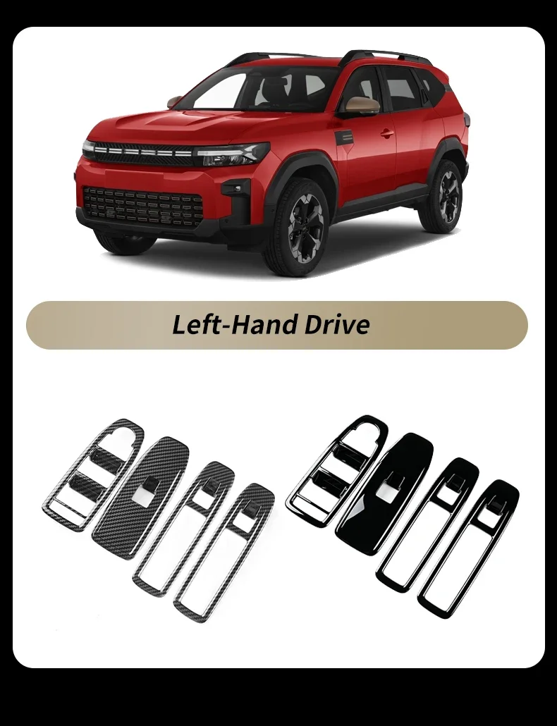 Auto-Fensterheber-Panel Kratzschutz für Dacia Duster 3 Bigster 2024 2025 2026 2027 Dekoration Schutz Innenausstattung Zubehör – Detail 4