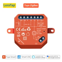 LoraTap ZigBee 3.0 modulo interruttore tende Tuya Smart Life App telecomando vocale di Alexa Google Assistant