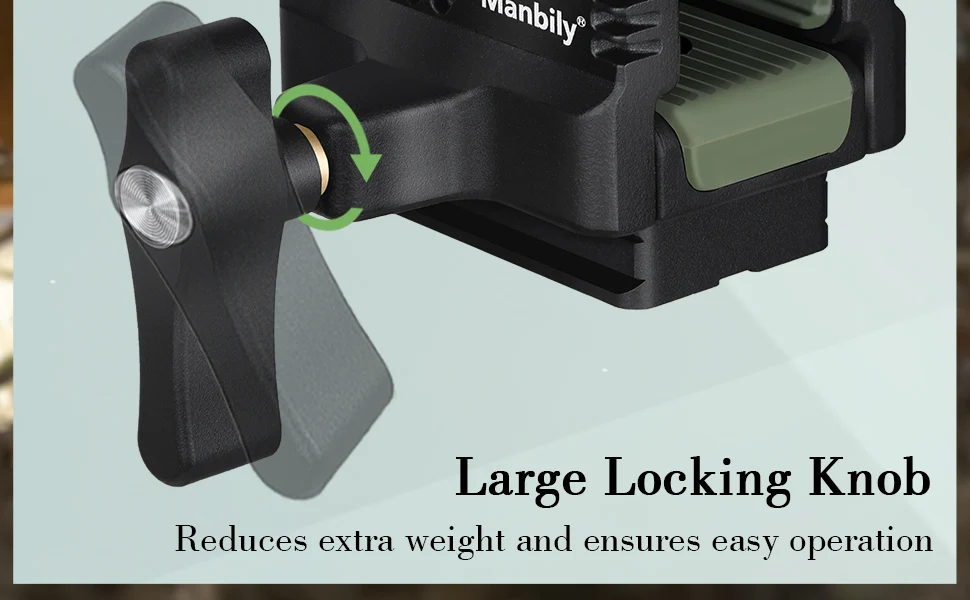 Manbily U-7 Breiter Zweibein-Schießständer mit Arca-Swiss-Klemme und Rest-Adapter für Jagdfernrohre und Schießstativen aus Aluminium – Detail 3