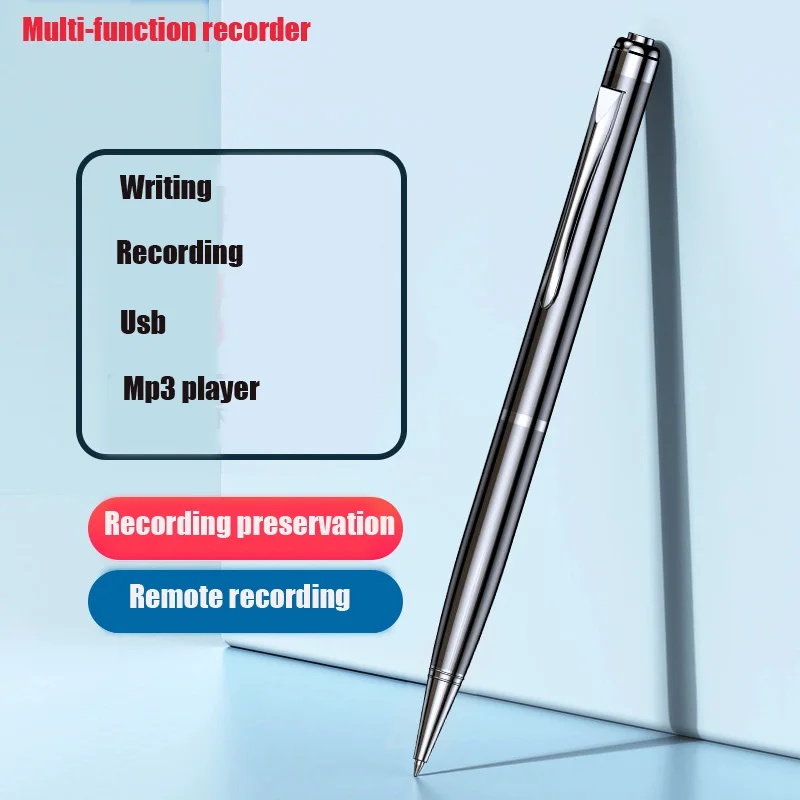 64GB Professional Pen Digital Sound Recorder For Children WritingVoice Recording Office Commerce  Dictaphone USB Audio Record