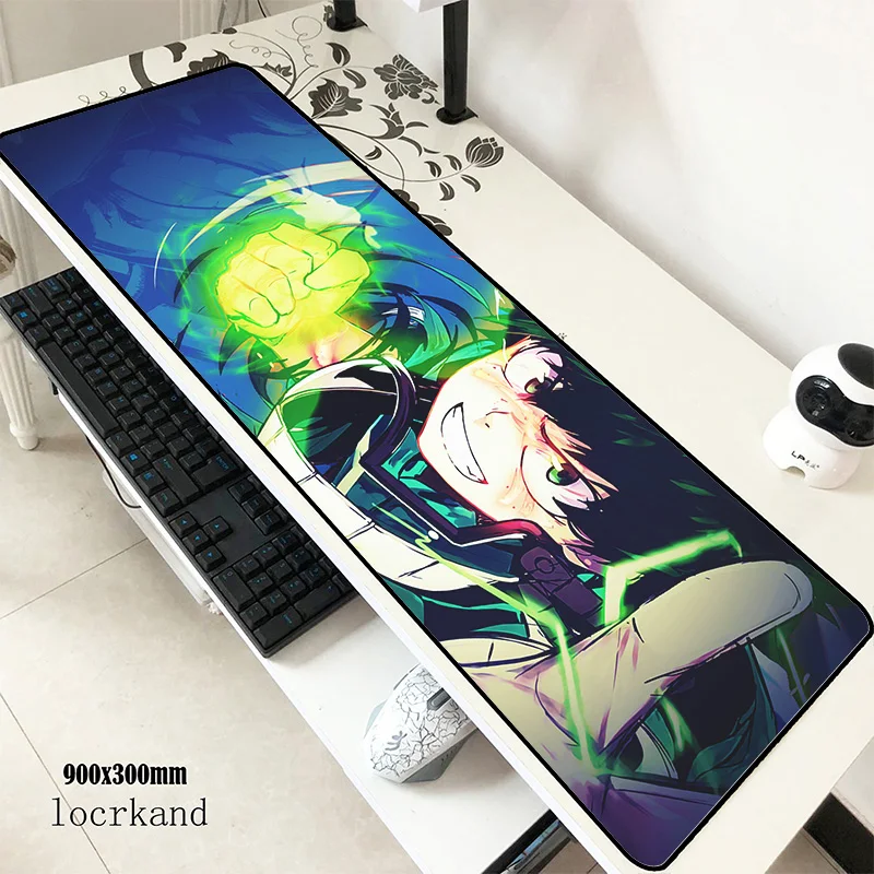 my hero academia mouse pad 90x30cm mousepads Customized gaming mousepad gamer present personalized mouse pads keyboard pc pad