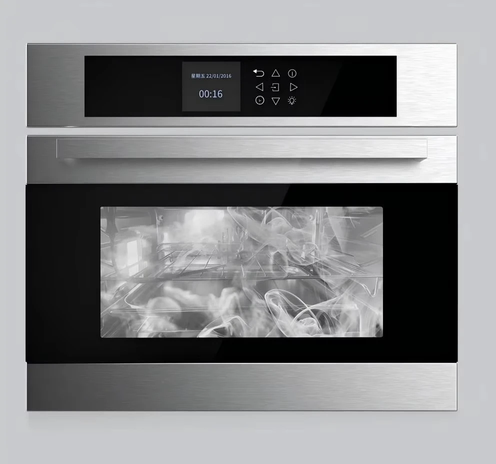 35L 3200W  Electric Oven with Steam Stainless Steel Glass Panel 11 Level Auto Menus for Home Kitchen