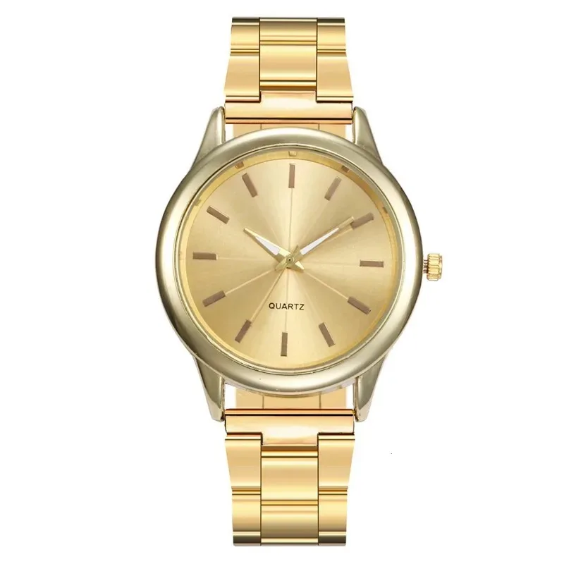 Luxury Watch for Women Simple Round Dial Stainless Fashion Gold Bracelet Quartz Wristwatch Students Ladies Watches Reloj Mujer