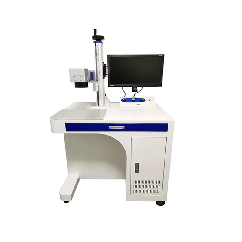 Deep Color Fiber Laser Marking Machine Engraving Portable Desktop Cnc Engraving Machine For Metal20w 30w 50w 100w