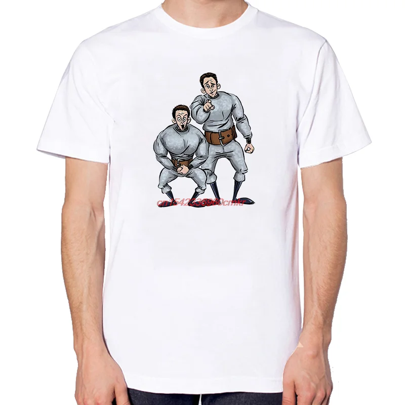 Funny Graphic T Shirts Hans And Franz Summer Tops & T-Shirt New Arrival Goods High Quality Short Sleeve Tee Cotton Print T Shirt