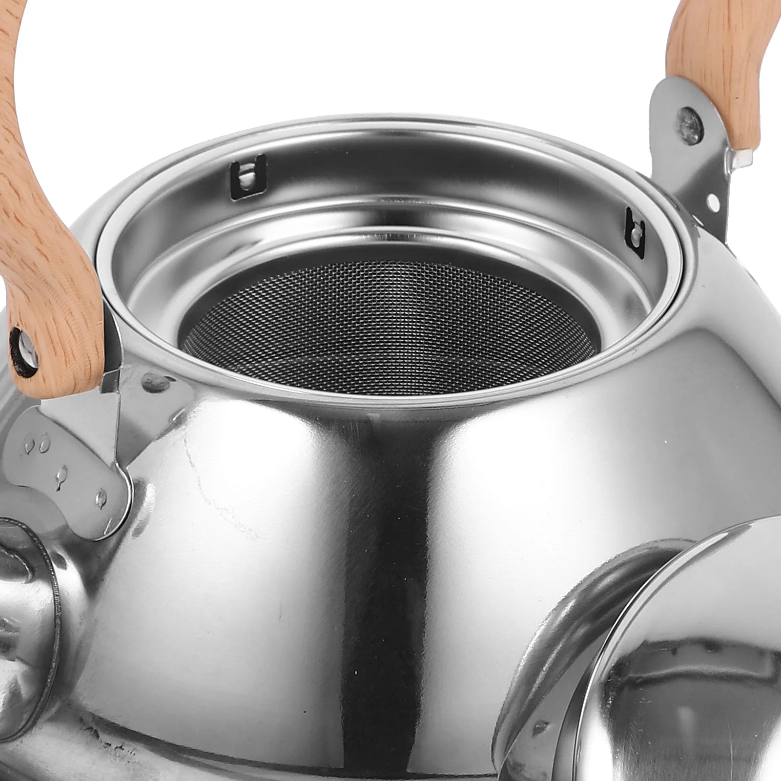 

Large Capacity Stainless Steel Water Kettle Teapot Handle Lid Household Desktop Tea Pot Home Kitchen Use Modern Design