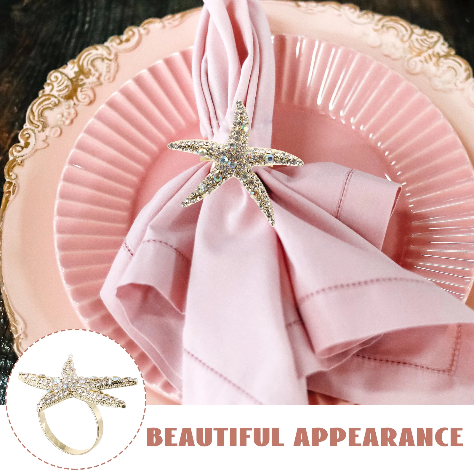 Napkin Rings Metal Buckles Tableware Accessories Festival Decor Party Hotel Supplies Easy Clean Storage