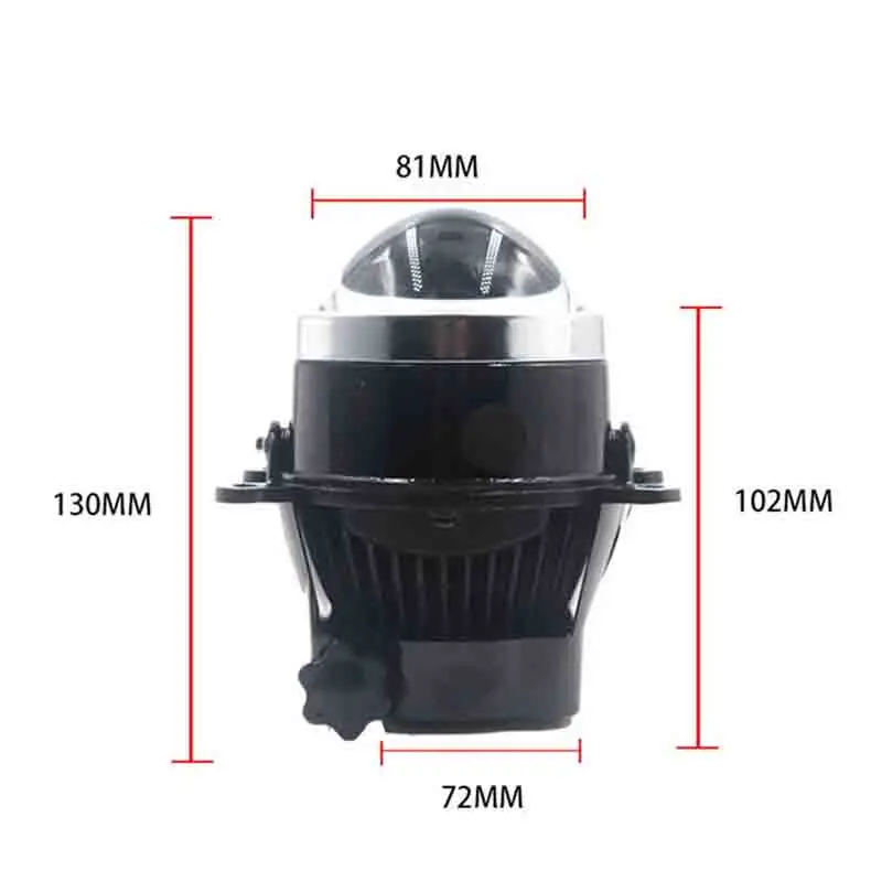 3.0inch Adjustment Bracket HD Glass Blue Film Bi Xenon Fog Light Projector Lens D2S D2H H11 Lamps Retrofit Styling