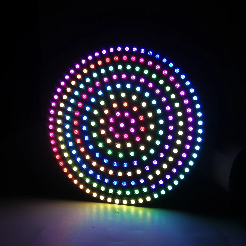 DC12V Led Pixel Ring 5050 RGB Round Arduino Individually Addressable Module 60/88/93/148/181/241 LEDs Dream Color Strip Light