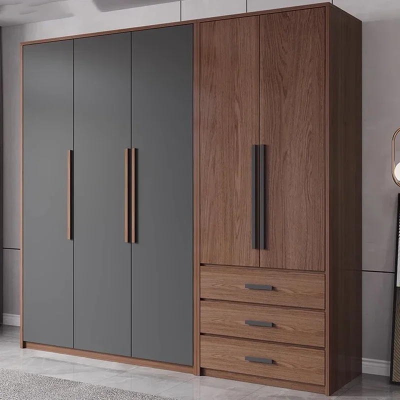 

Wooden Drawer Wardrobes Hanging Clothes Display Storage Wardrobes Bedroom Mueble Para Colgar Ropa Home Furniture