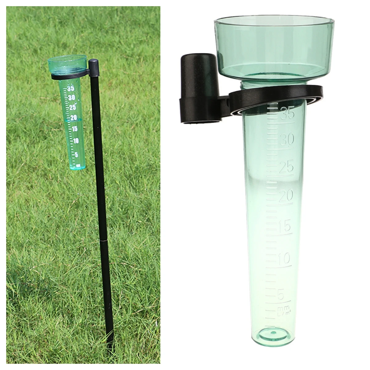 Portable Polystyrene Rain Gauge Measurement Tool For Garden Water Ground Outdoor Rain Meter Collect Rainwater