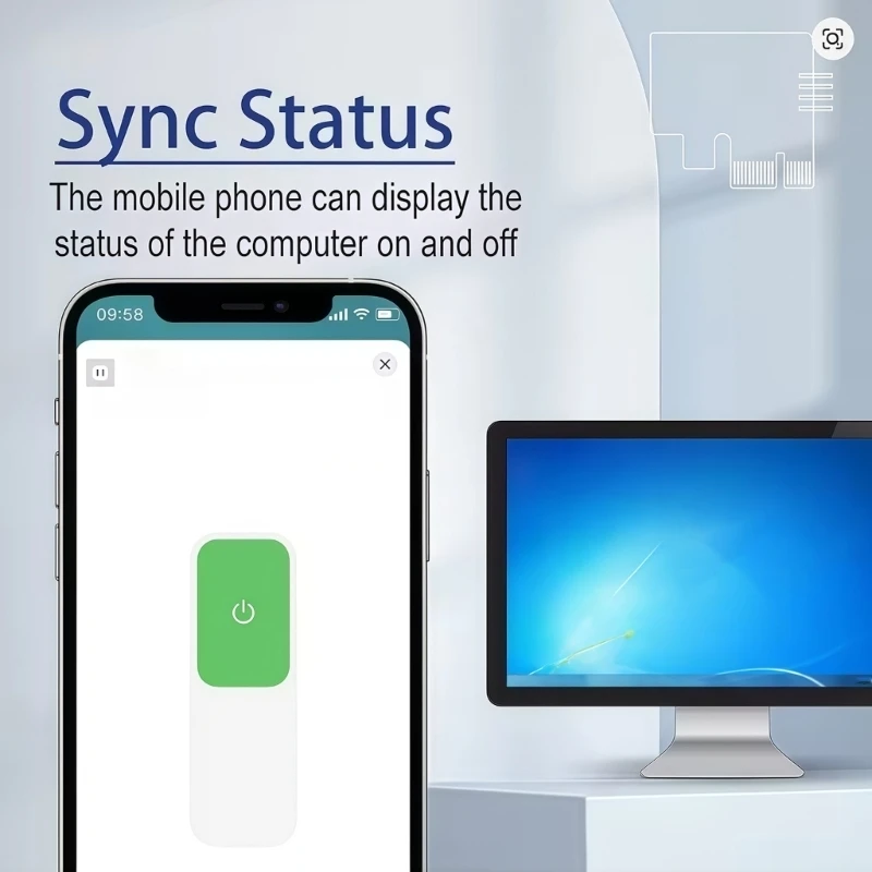 

Беспроводные дистанционные выключатели для управления питанием настольного компьютера с покрытием 100 м 896C