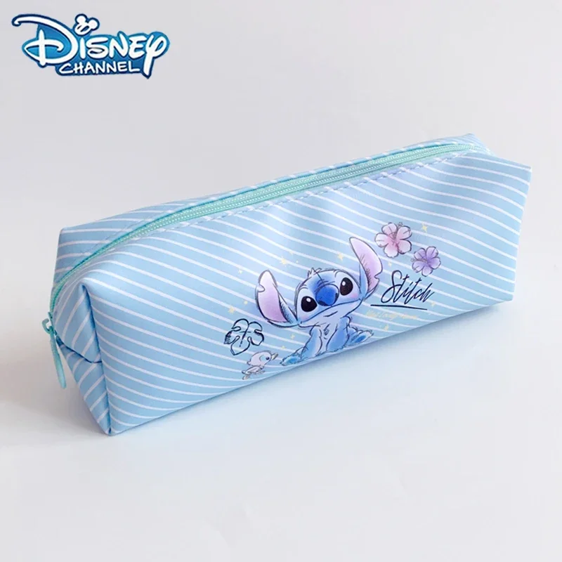 

Disney Stitch Pencil Bag Cartoon Pink Angel Eraser Pencil Sharpener Storage Bag School Supplies Children's Stationery