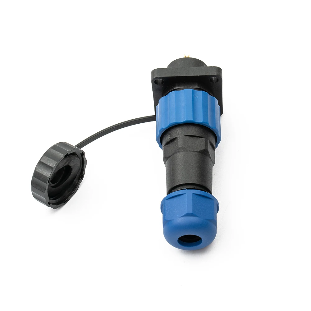 Waterproof IP68 SP16 Square Panel Mount Connector Plug & Socket 2 9 Pin Suitable for Pond Pumps and Motorcycle Trailers
