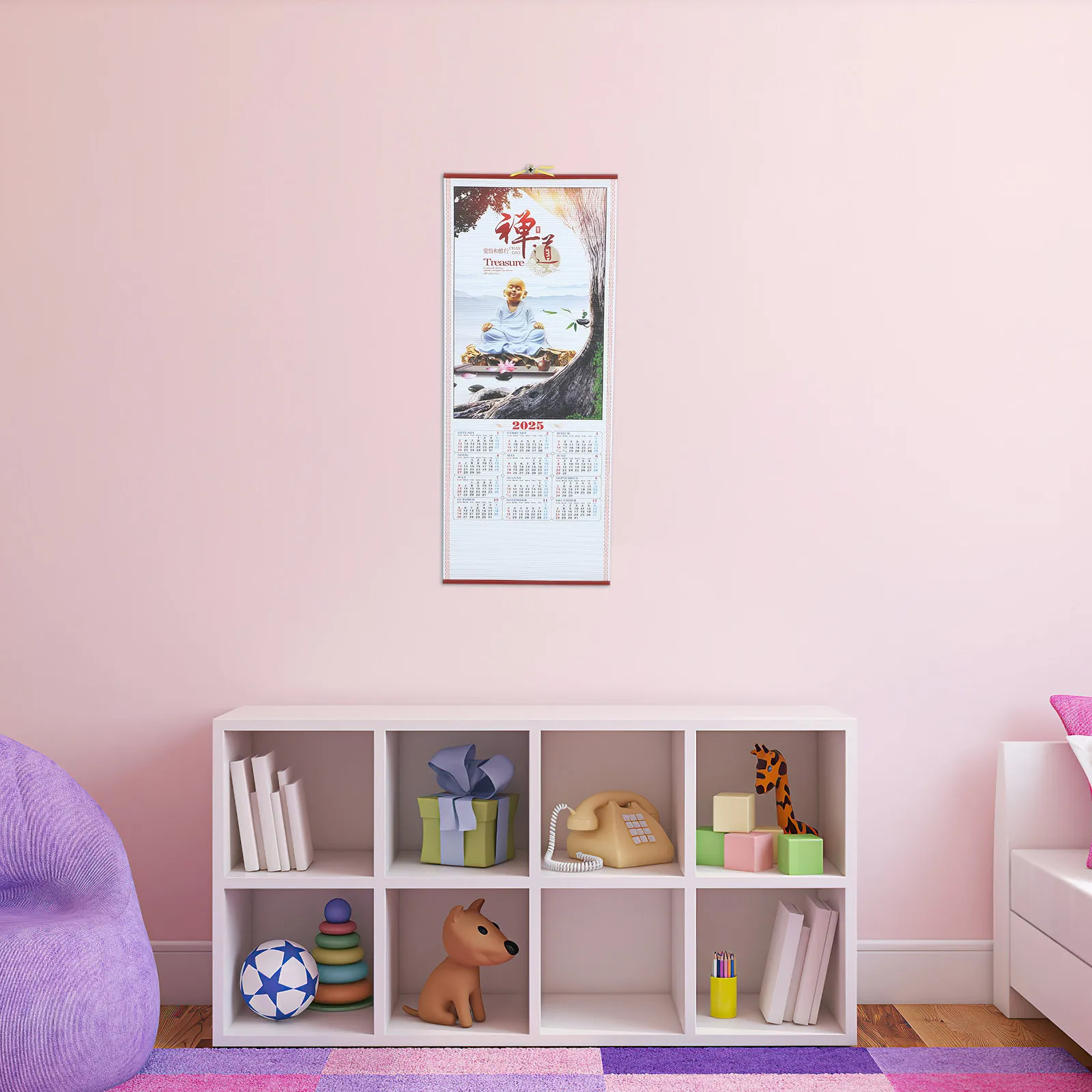 

Изящный настенный календарь-планировщик на 2025 год для дома и офиса, перфорированный, легкий