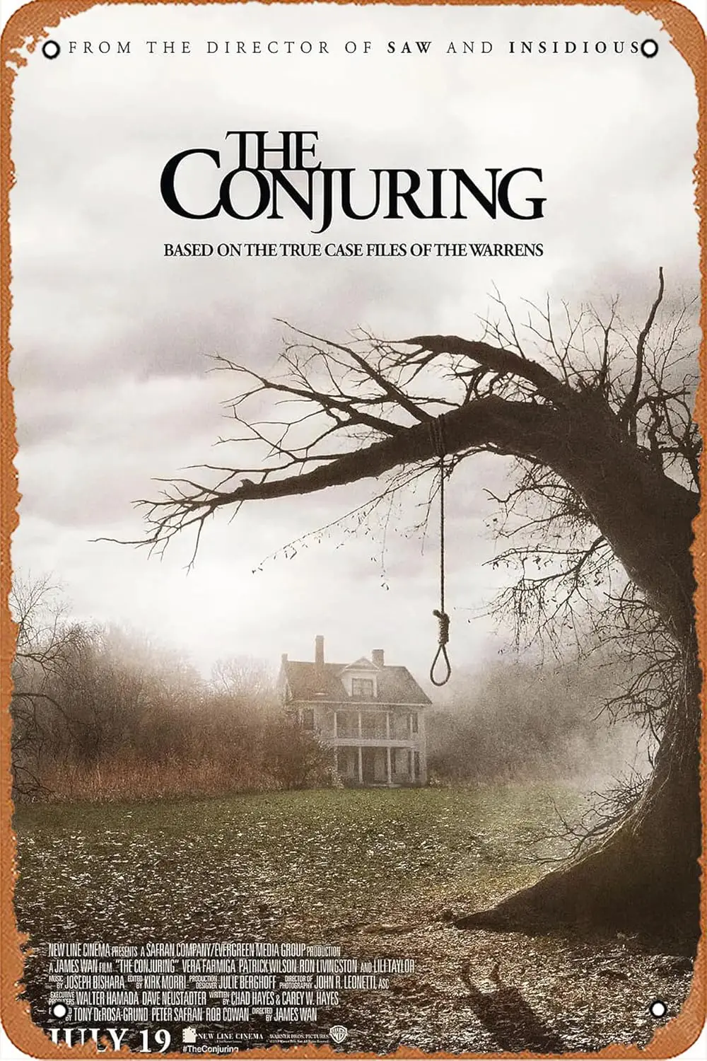 The Conjuring (#2 of 4) 2013 Movie Poster Wall Home Wall Art Metal Tin Sign 8x12 inch