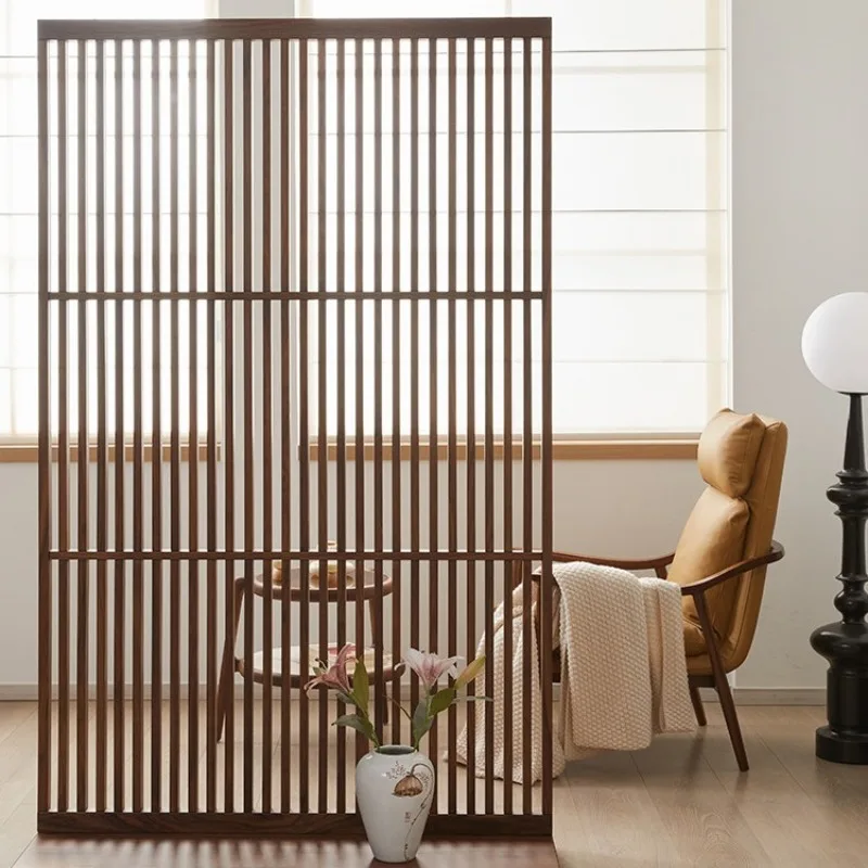 North American black walnut solid wood screen partitions living room, bedroom shields home modern simple entrance entrance