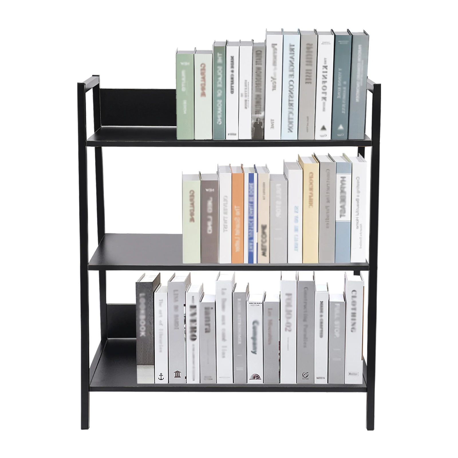 3-Tier Bookshelf holder Book Organizer Rack Freestanding Open Shelf Bookcase White/Black