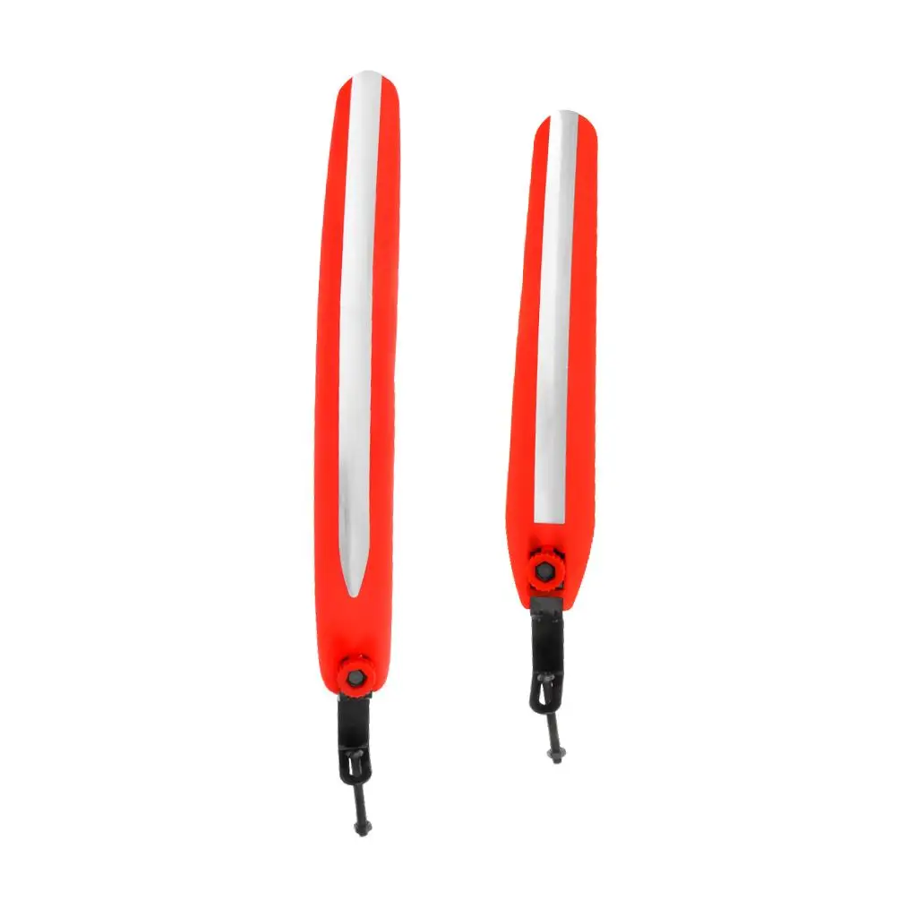 طقم مصدات أمامية وخلفية للدراجة الجبلية على الطرق مكون من قطعتين، واقيات الطين باللون الأبيض