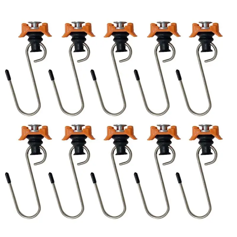 

S Track Anchor For Truck Adaptive 10pcs S Track Anchor Track Accessories Multi-Purpose Tie Down Rings For Motorcycles Atvs