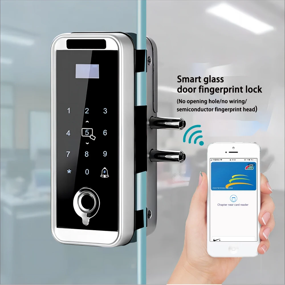 Outdoor Waterproof Lock Wifi Tuya APP Remote Voice Intercom Electronic Door Lock Face Fingerprint Smart Door Lock With Camera