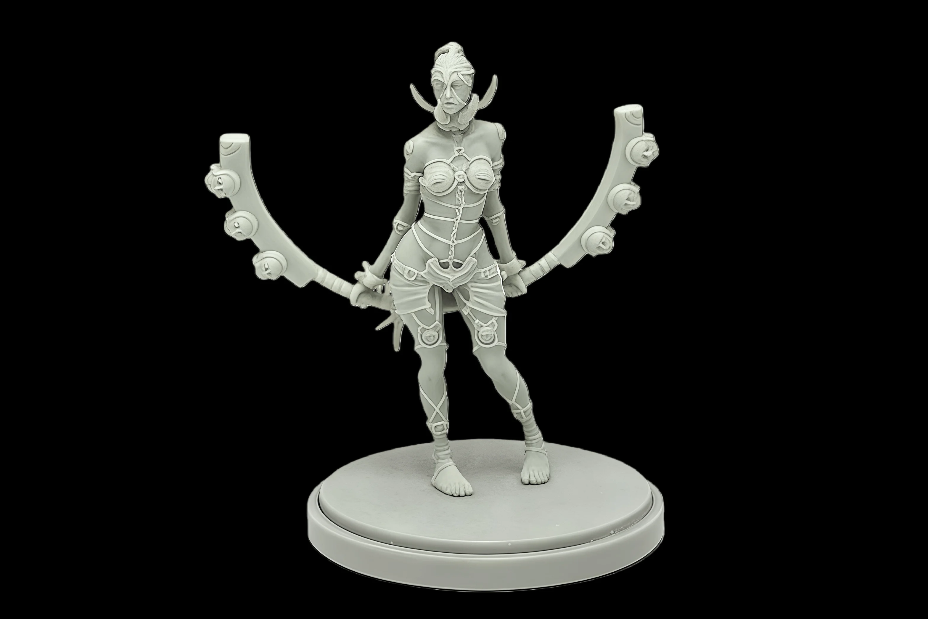 

40mm Cast Resin Model Assembly Kit, GK, Female Believer, Unpainted, Needs To Be Assembled