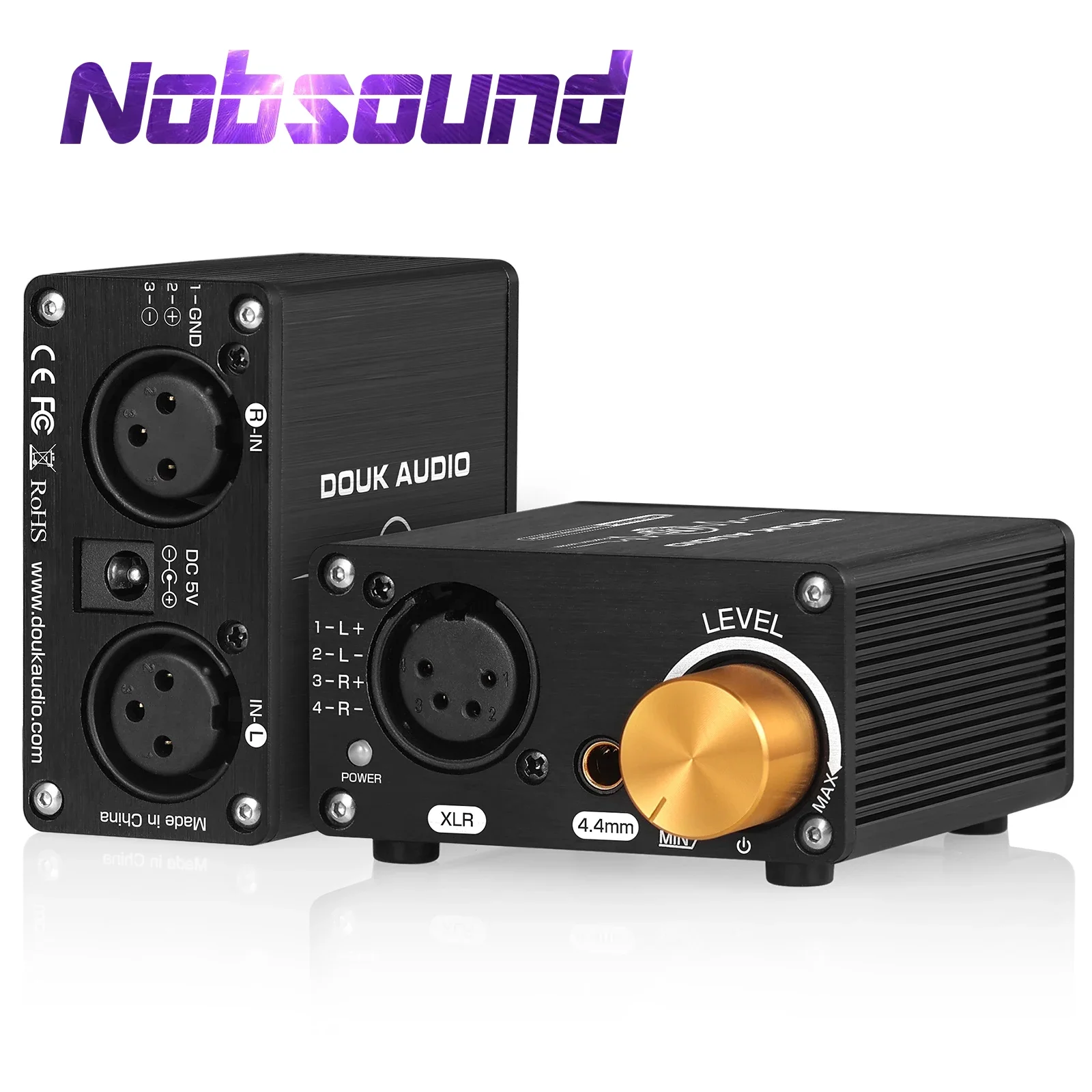 Nobsound U5PRO HiFi Fully Balanced Headphone Amplifier Mini Stereo Amp for XLR/4.4mm Headsets