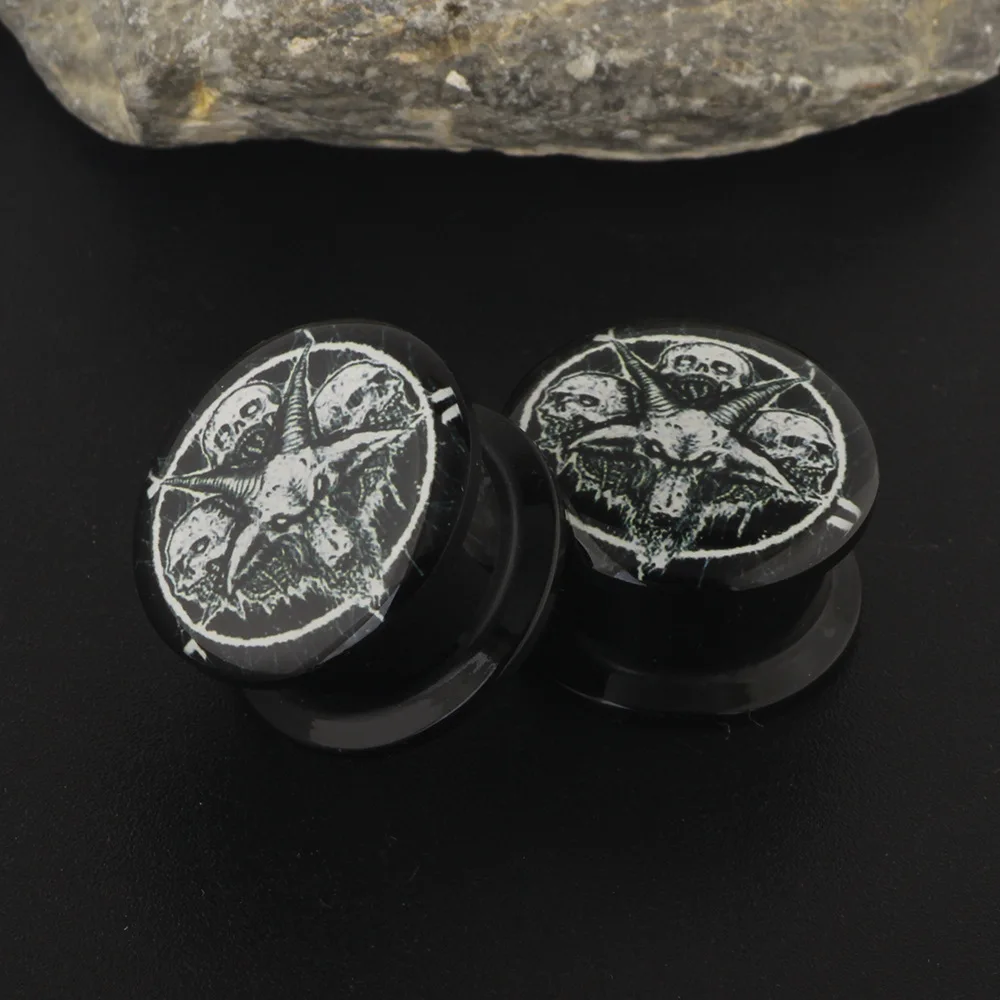 1PC Claw Ghost Ear Plug Piercing Jewelry Auricle 6-16mm Ear Enlargement Piercing Jewelry TUNNELS Plug Earrings Dilatacion Oreja