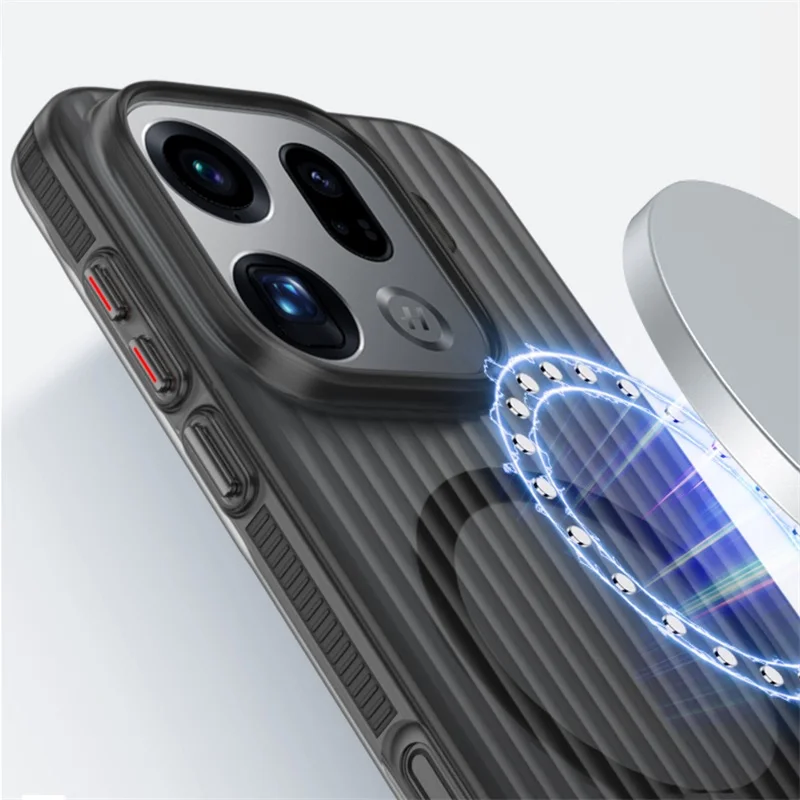 Voor OPPO Vinden X9 Pro Case Nieuwe Anti-slip Rand Gegolfd Magnetische Ijs Mist Anti-drop Cover voor Vinden X9 Schokbestendige Bumper Funda
