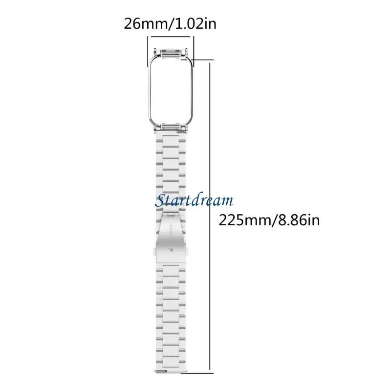 Stylish Stainless Steel Replacement Bracelet Durable Strp for Band 8 Active K92C