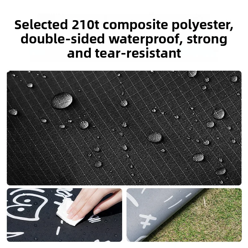Blackdog Outdoor Picknick-Matte Verdickte Feuchtigkeitsabweisende Matte Graffiti-Trend Coole Modische Ultraleichte Wasserdichte Camping-Matte Tragbar