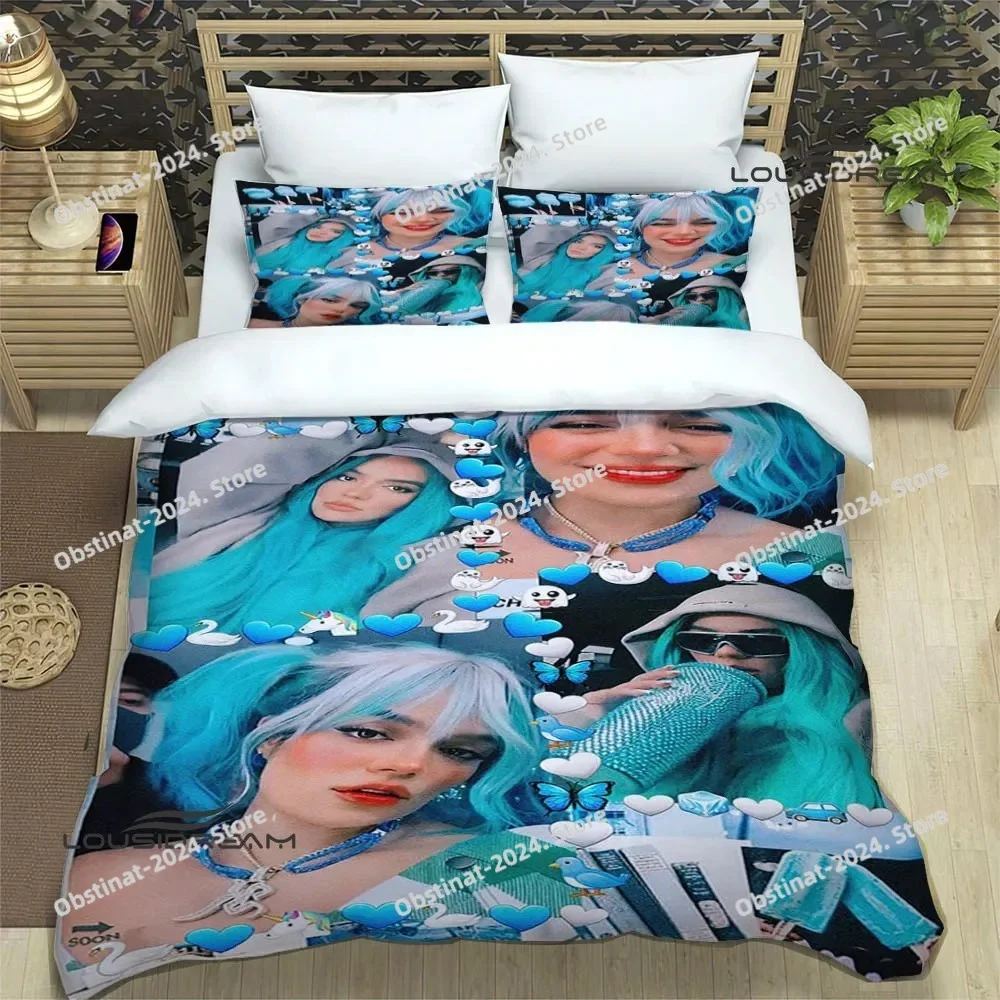 

Karol G Fashion printed Printed Bed Set Duvet Cover Pillowcase Bedding Set Bed Linen Sheet Quilt Cover Full Queen King Size