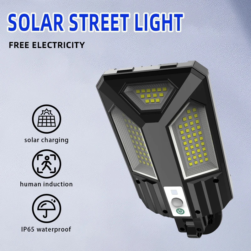 Led Solar Lights Outdoor 87 LED Home Garden Street Lamp PIR Motion Sensor Waterproof Wall Lamp Remote Control 3 Modes Lighting