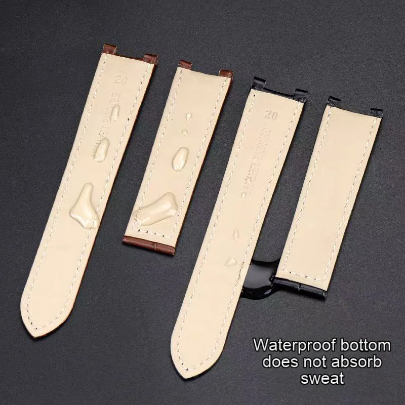 Substitute Cartier Pasha pasha series watch strap genuine leather cowhide watch strap men's concave 18 20 22mm