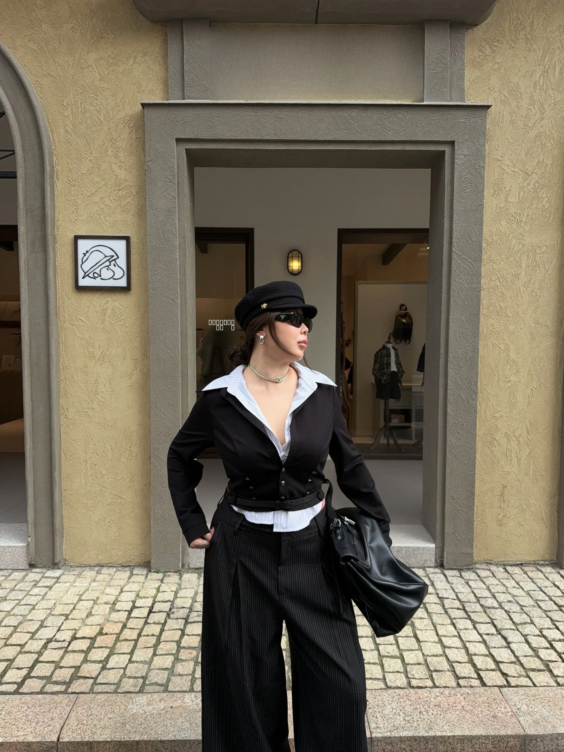 

Boolibyoo High-End Office Aesthetic plus Size Sexy Mermaid Sle Fake Two-Piece Long Sve Deep V Waist-Cinched irt