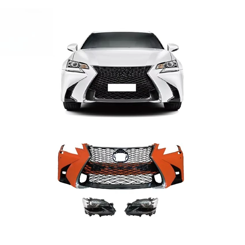 Full Facelift Body Kit Headlight Grille Front Bumper Upgrade Kit For LexusS GS GS250 GS300 GS350 GS400 GS450 2012-2018