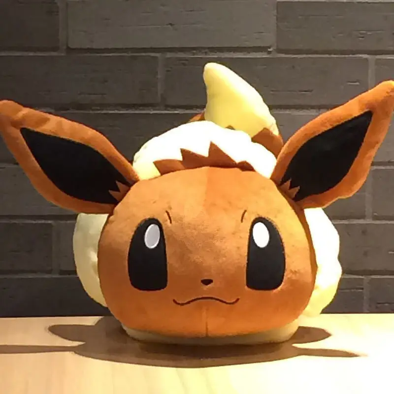 50cm Pokemon Cute Eevee Pluszowa zabawka Poduszka Duży rozmiar Kreskówka Eevee Pluszowa lalka Miękka wypchana lalka Kawaii Zabawki na prezent urodzinowy dla dziewczynki