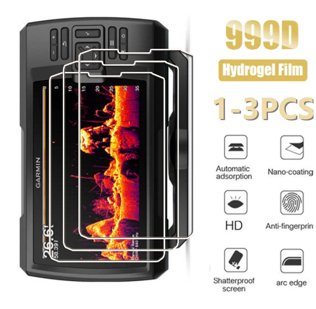 Film Hydrogel pour traceur GPS portable Garmin Striker Plus 7cv/7dv/7sv, 1 à 3 pièces, couverture de protection complète pour écran