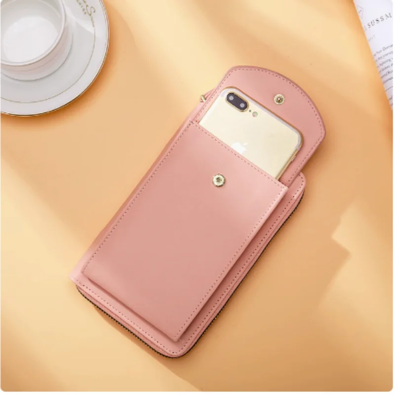 Women's mobile phone bag vertical wallet fashion ins multi-functional shoulder crossbody small bag card slot bag mobile phone ba image 5