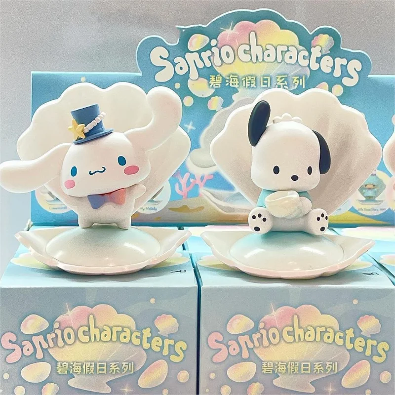 Kawaii Sanrio Kuromi Melody Doll Anime Characters Blind Box Cute Desk Figurines Perfect Gift Children's Toy Birthday Gift