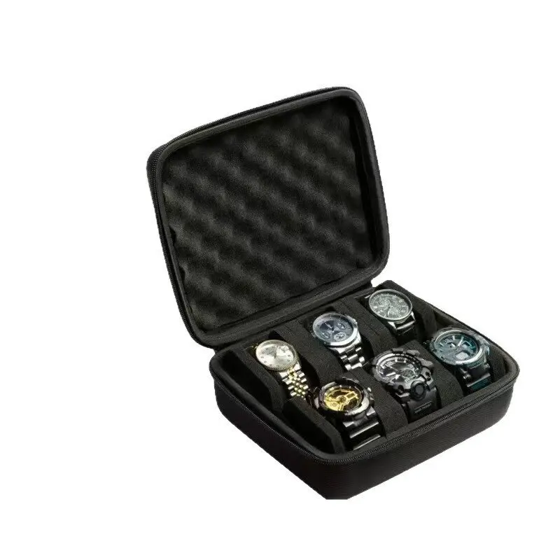 10-Fach Uhrenaufbewahrungsbox Uhren-Reißverschluss-Reisetasche Tragbarer Uhren-Organizer Präsentationshalter für Armbanduhren und Smartwatches