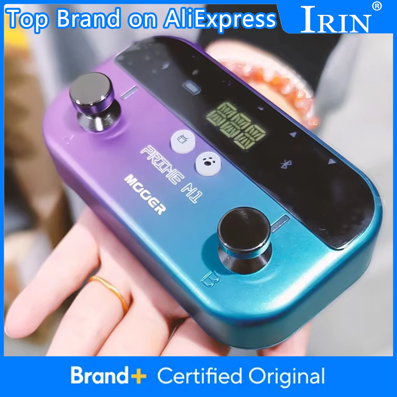 

Педаль для гитары MOOER PRIME M1, новая умная педаль, тюнер для барабанной машины LOOPER, поддержка Bluetooth, встроенный аккумулятор с 128 гитарными эффектами