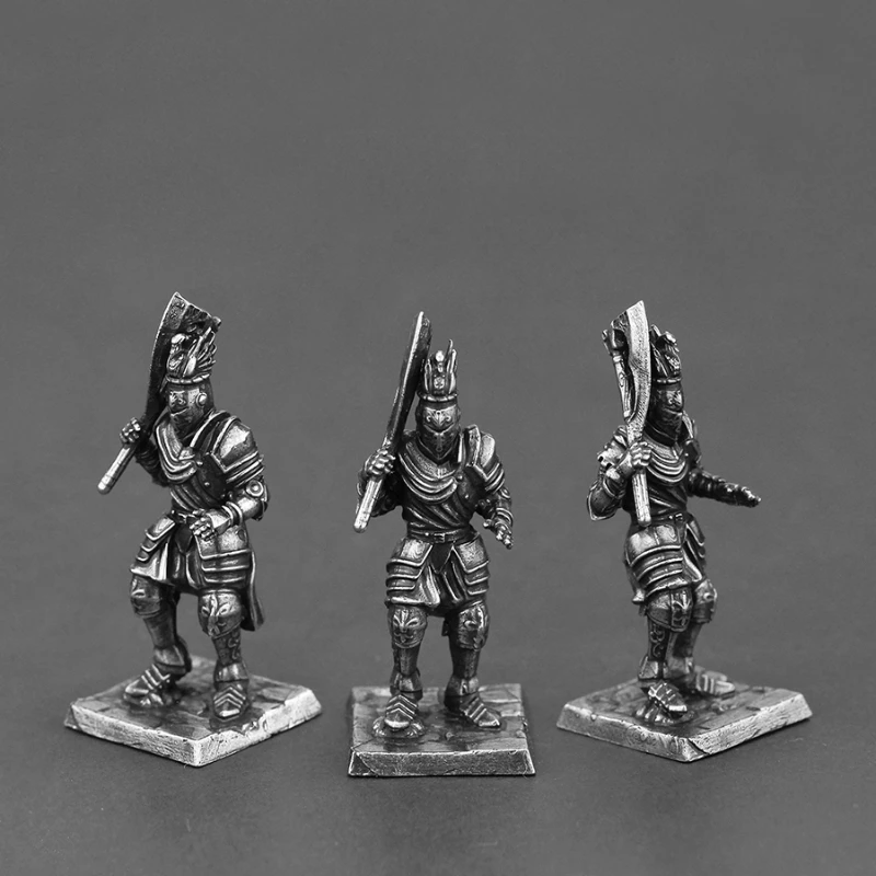 Metalls chach alten Mittelalter Armee Soldat Spielzeug Modell Action figuren Brettspiel Ornament Zubehör Fertigwaren für Jungen