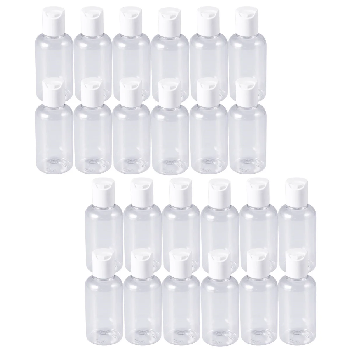 

24 Pcs Press Bottles for Lotion Face Wash Travel Shampoo Refillable Soap Container