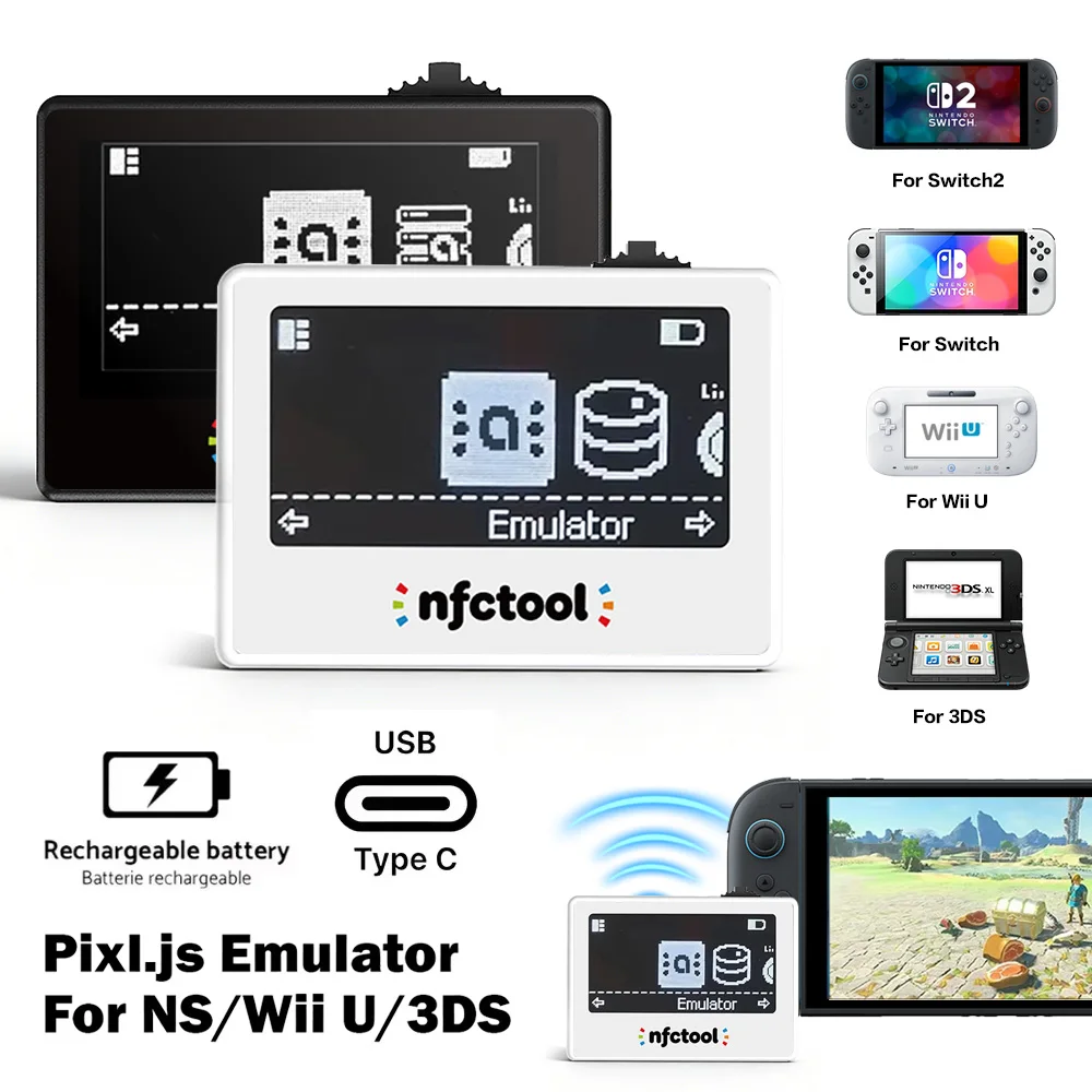 

Новый улучшенный эмулятор Amiibo, интеллектуальный симулятор бесконтактной карты NFC для Switch/Switch 2/3DS/Wii U, перезаряжаемый NFC-ридер