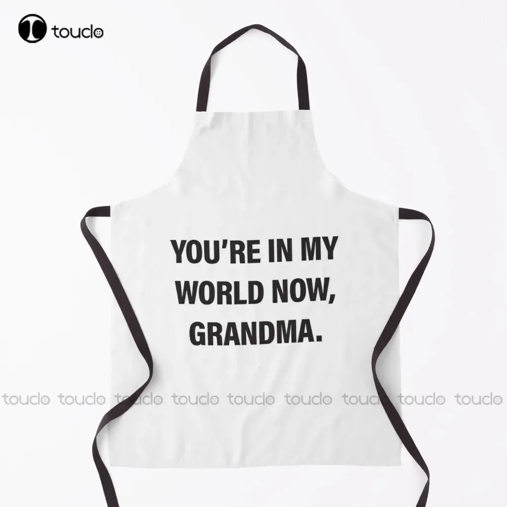 

Фартук Happy Gilmore - You're In My World Now Grandma, фартук-сервер для женщин и мужчин, унисекс, садовый кухонный фартук для взрослых