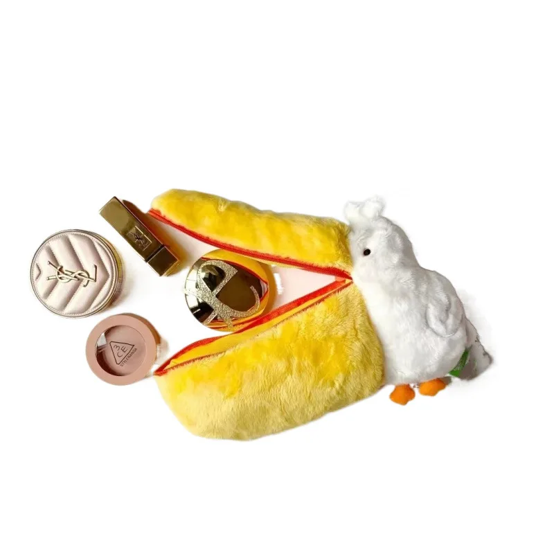 Pelikaan Opbergtas Cartoon Kawaii Dierentuin Pelikaan Opslag Pluche Portemonnee Grappige Pen Tas Hoofdtelefoon Tas Make-up Tas Kinderen Gift