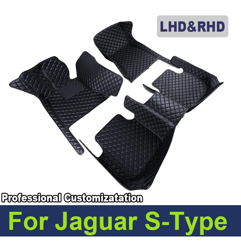 

Car Floor Mats For Jaguar S-Type SType S Type 1999~2007 Carpet Durable Leather Mat Anti Dirty Pads Interior Part Car Accessories